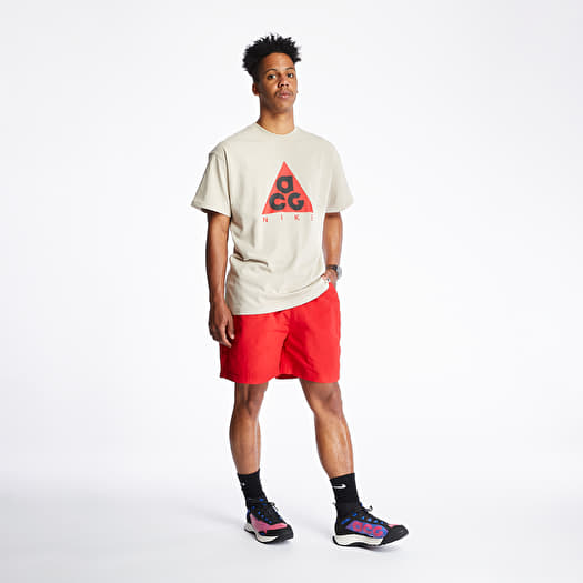Nike woven shorts on sale red
