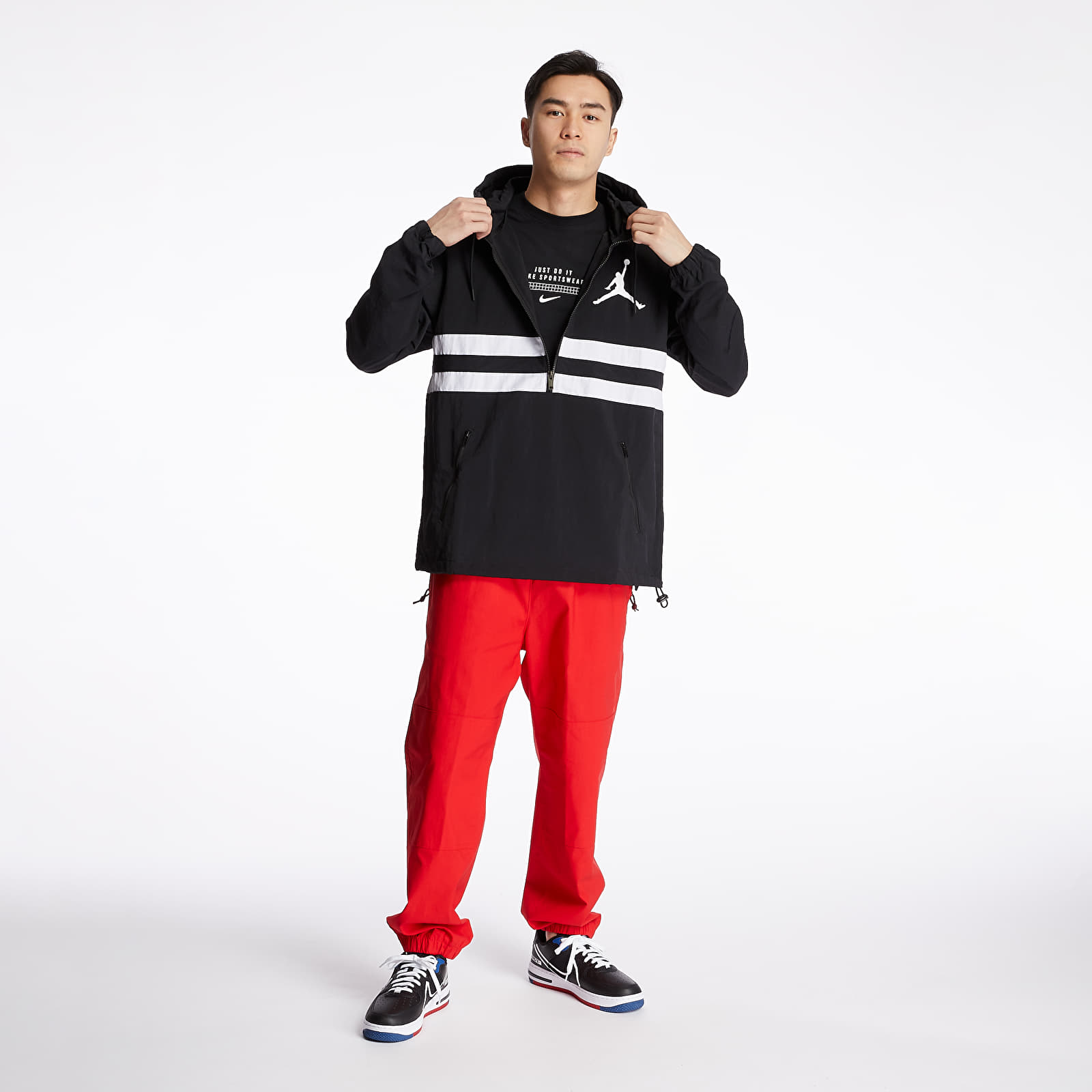 Chaquetas Jordan Jumpman Logo Jacket Black/ White/ Black/ White