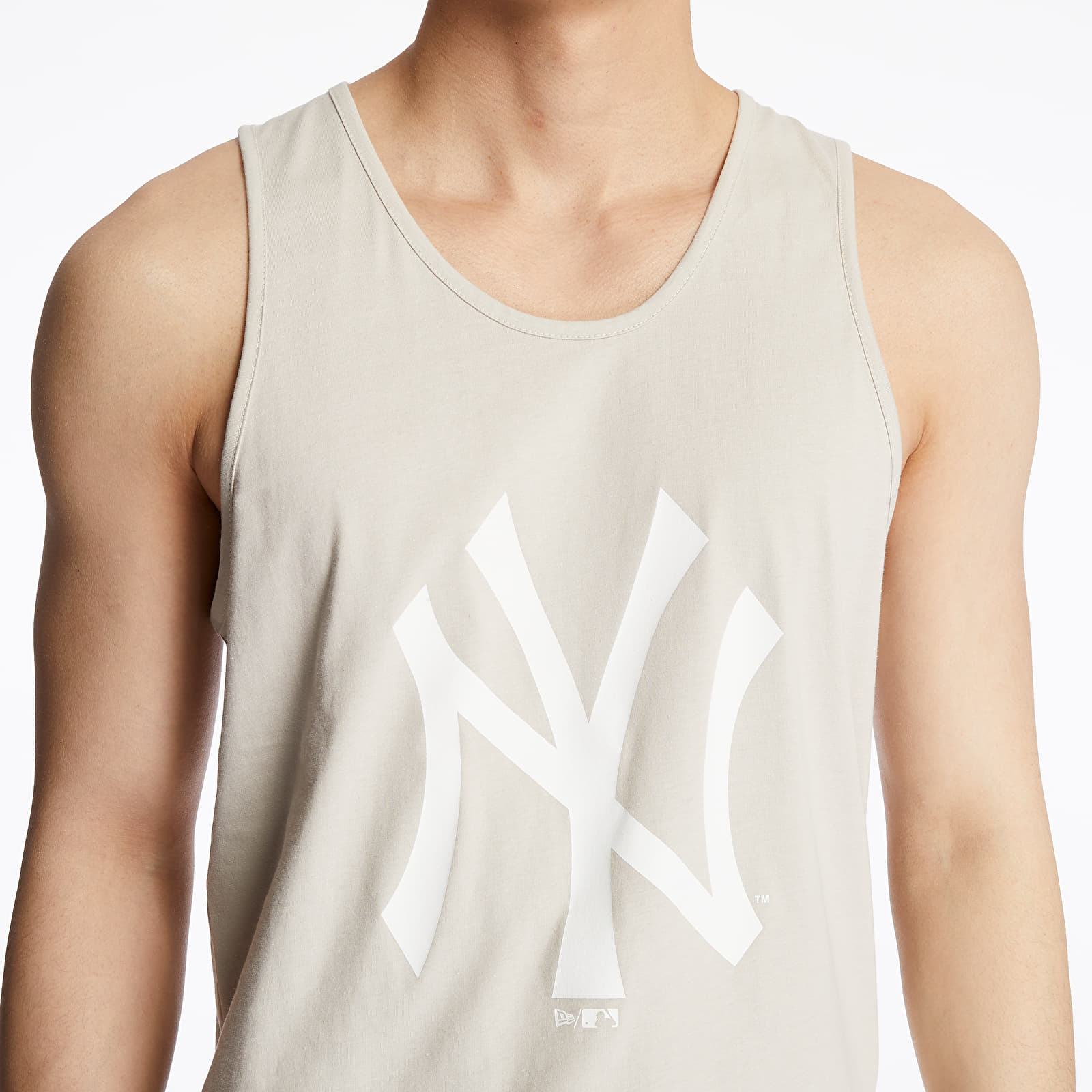 T-shirts New Era MLB Team Logo New York Yankees Tank Beige