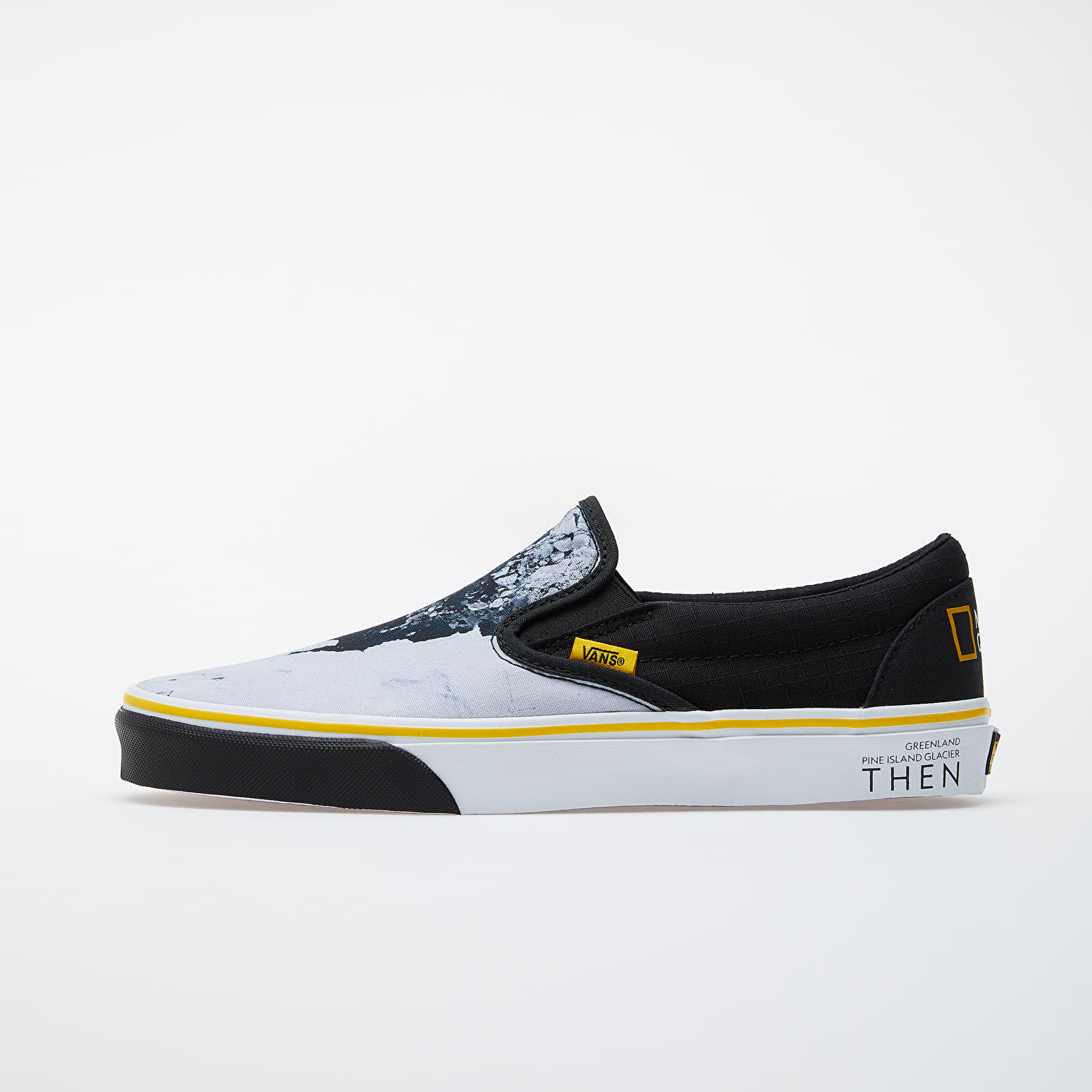 Zapatillas Hombre Vans Classic Slip-On (National Geographic) Black/ White-Yellow