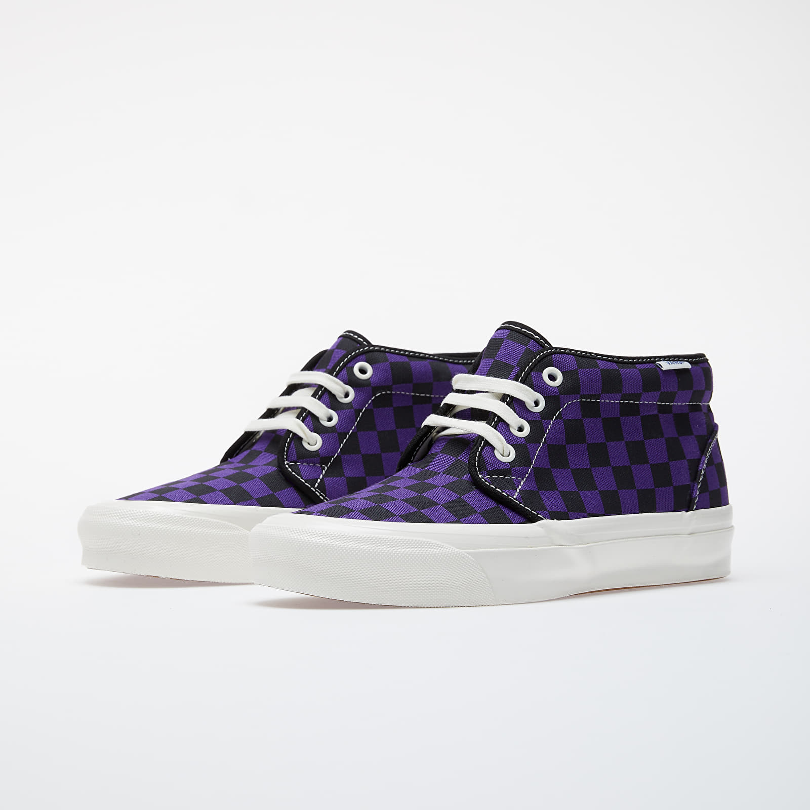 K*I様 VANS vault OG CHUKKA BOOT LX 27.5 ② Vans Vault OG Chukka LX (Canvas/ Checkerboard) True Purple/ Grey