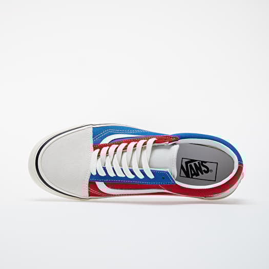 Vans old on sale skool red blue