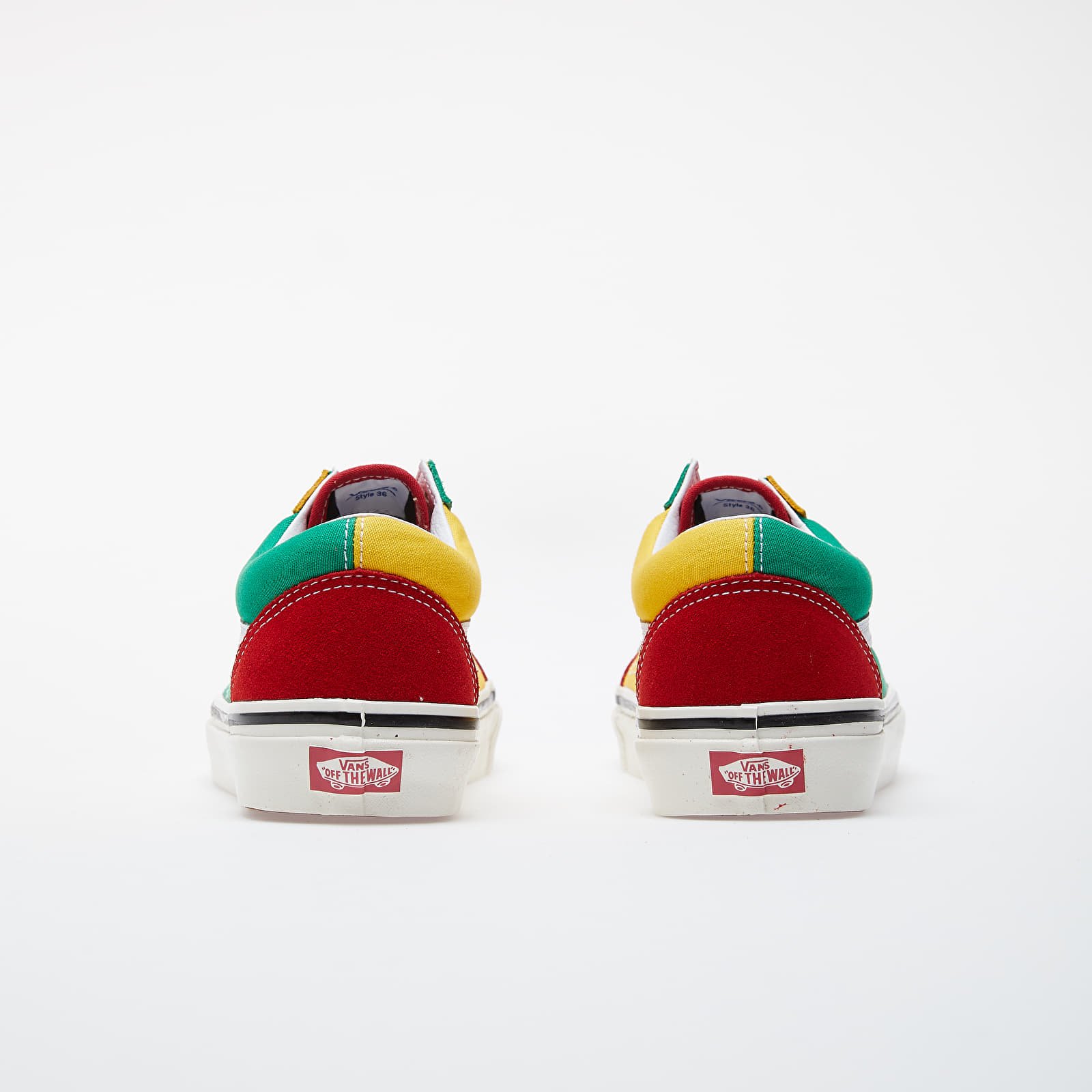 Green red store yellow vans