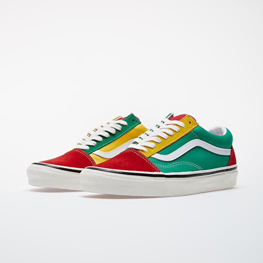 Red yellow cheap and green vans