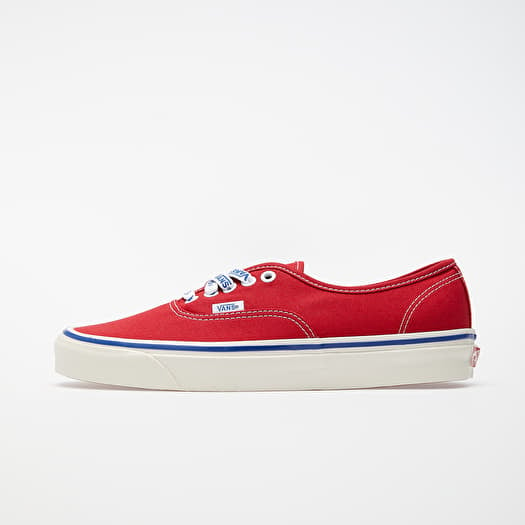 Vans authentic red and hot sale blue