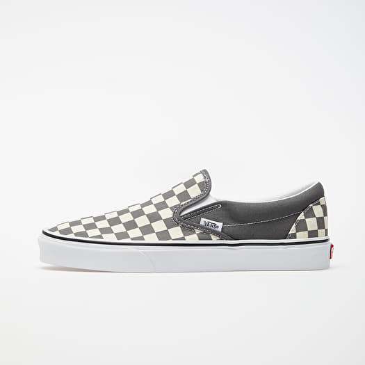 Men s shoes Vans Classic Slip On Checkerboard Pewter True White