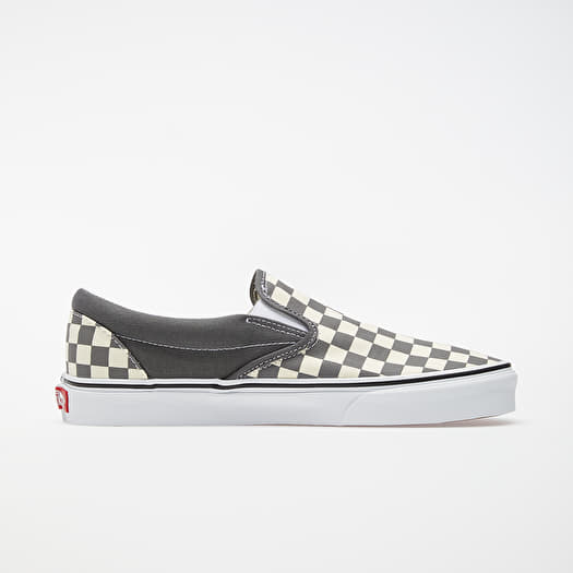 Men s shoes Vans Classic Slip On Checkerboard Pewter True White