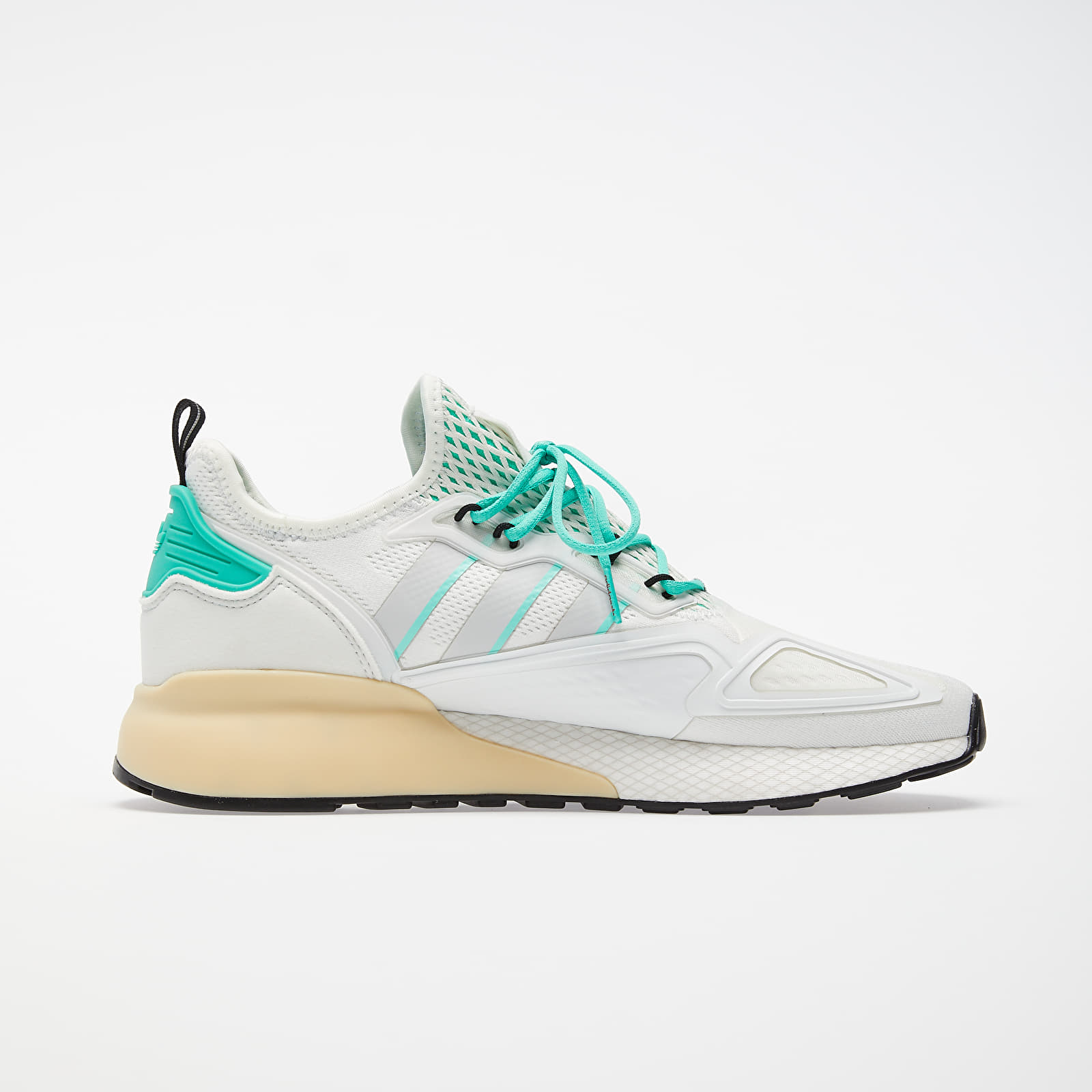 Herresko adidas ZX 2K BOOST Crystal White/ Grey One/ Hi-Res Green