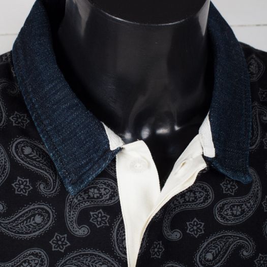 T-Shirts and shirts Stüssy Simple Paisley Rugby Black | Footshop