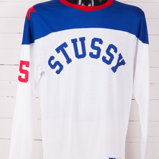 T Shirts and shirts Stussy Star Hockey Jersey White Footshop
