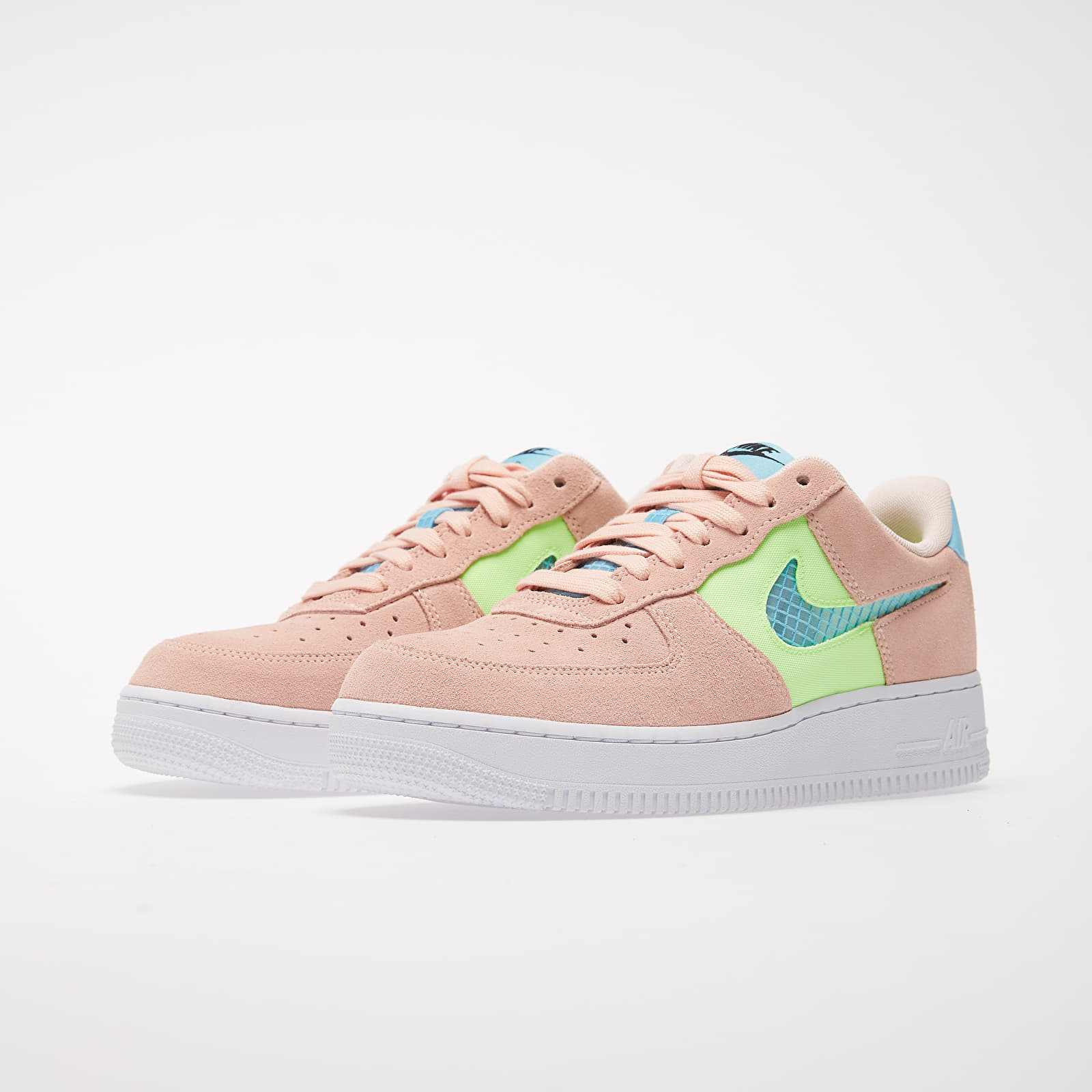 Women's shoes Nike Wmns Air Force 1 '07 SE Washed Coral/ Oracle Aqua-Ghost Green