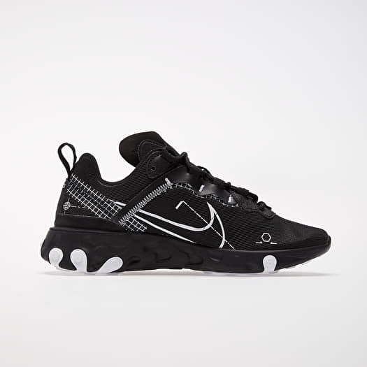 Nike react element 55 black and white shop