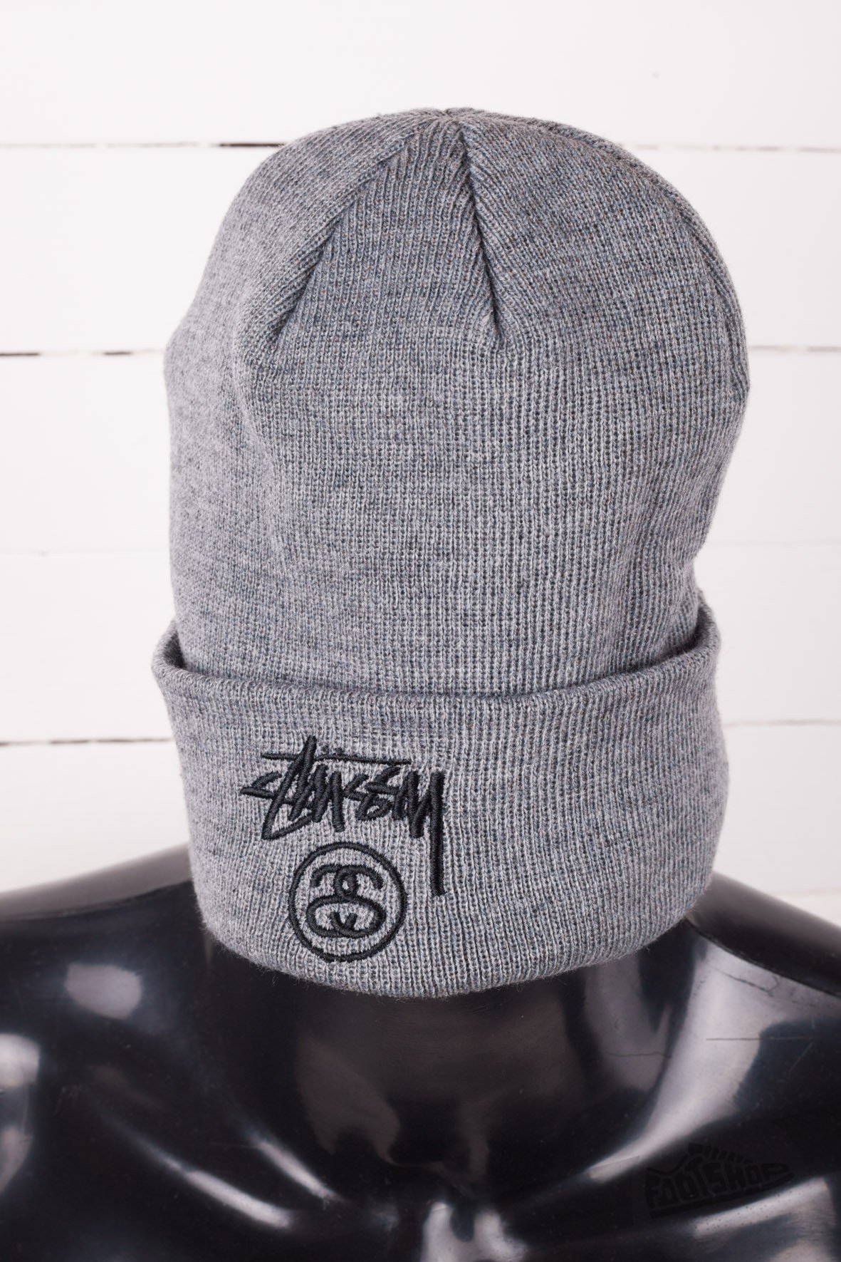 Stussy grey beanie best sale