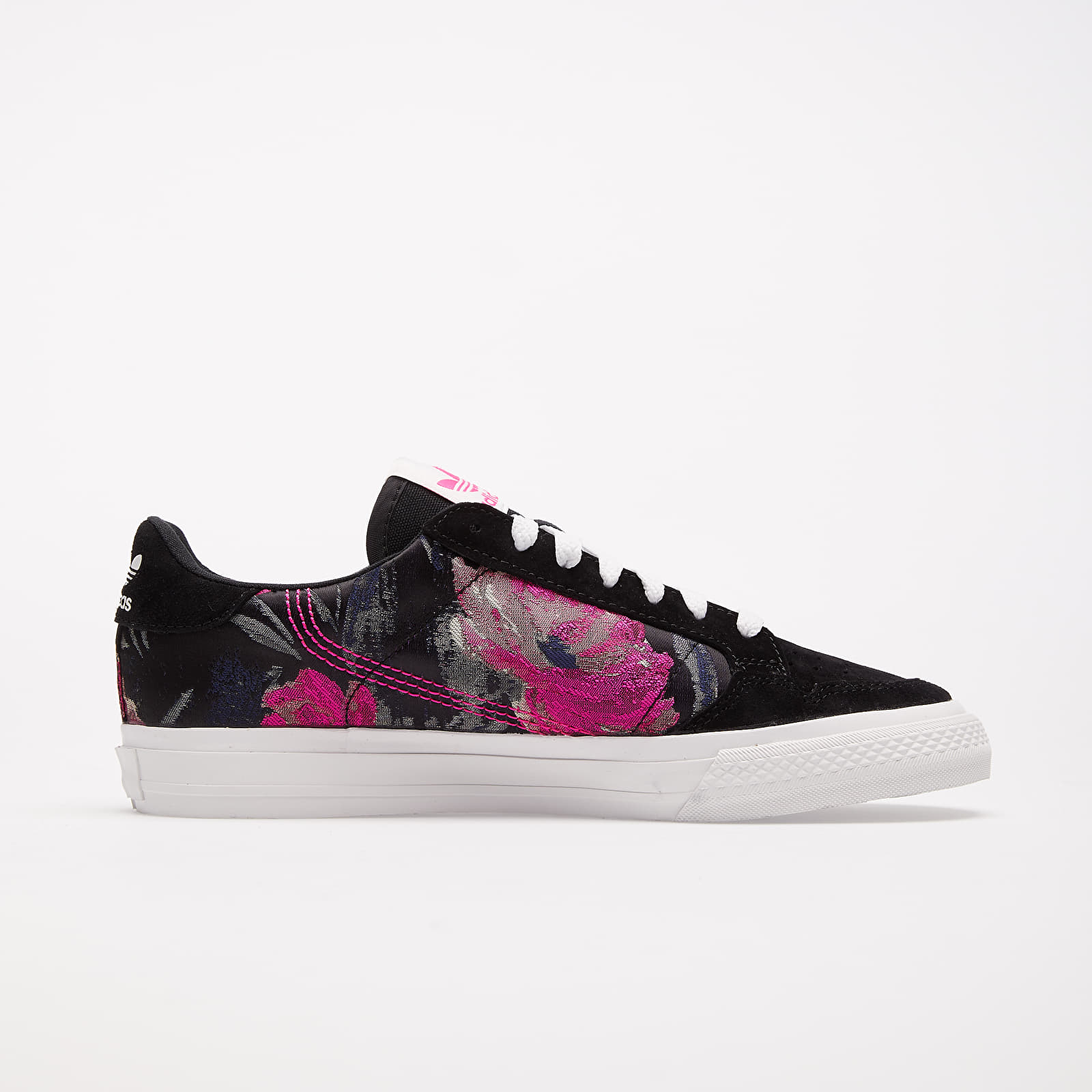 Adidas originals continental 8 vulc trainer in white and pink sales