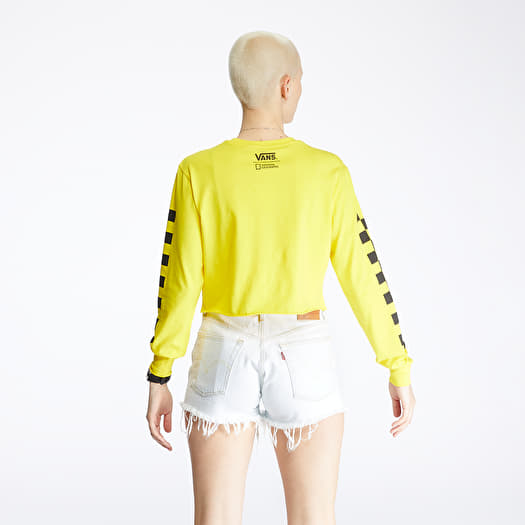 Yellow vans crop top clearance