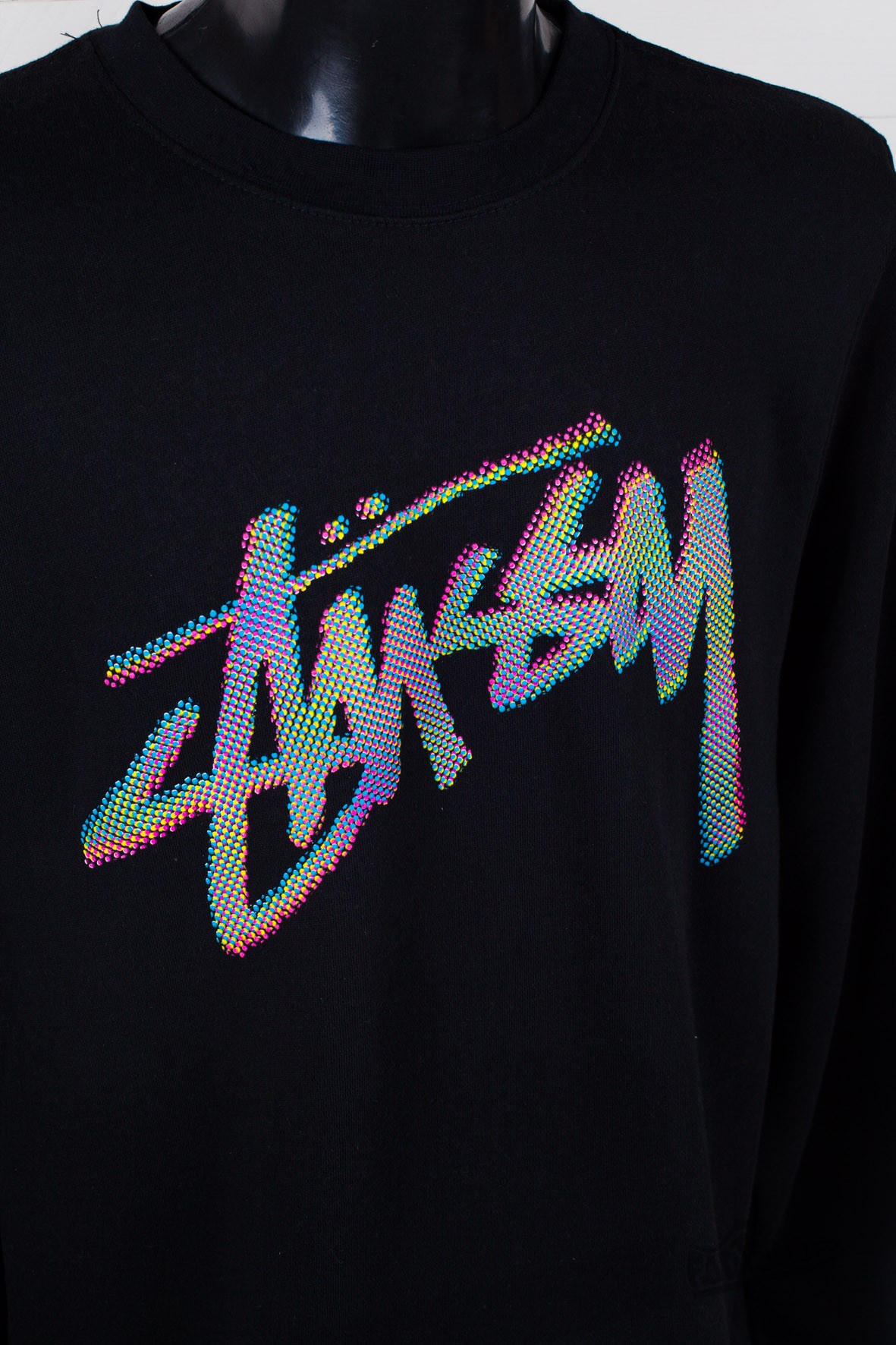 Stussy 2 bar stock crewneck sweatshirt clearance