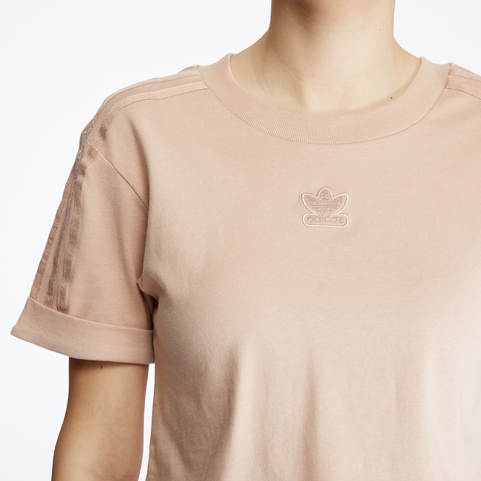 T-skjorter adidas Cropped Tee Ash Pearl