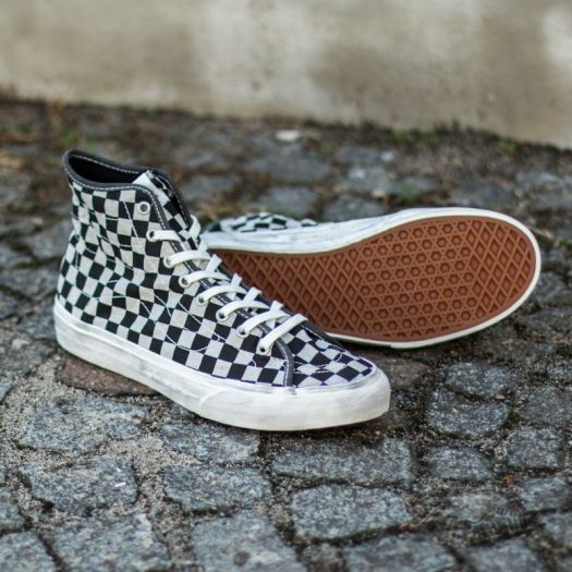 Vans Sk8 Hi Decon Overwashed Black Check