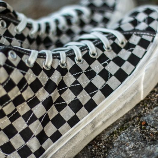 Vans checkerboard shop overwashed
