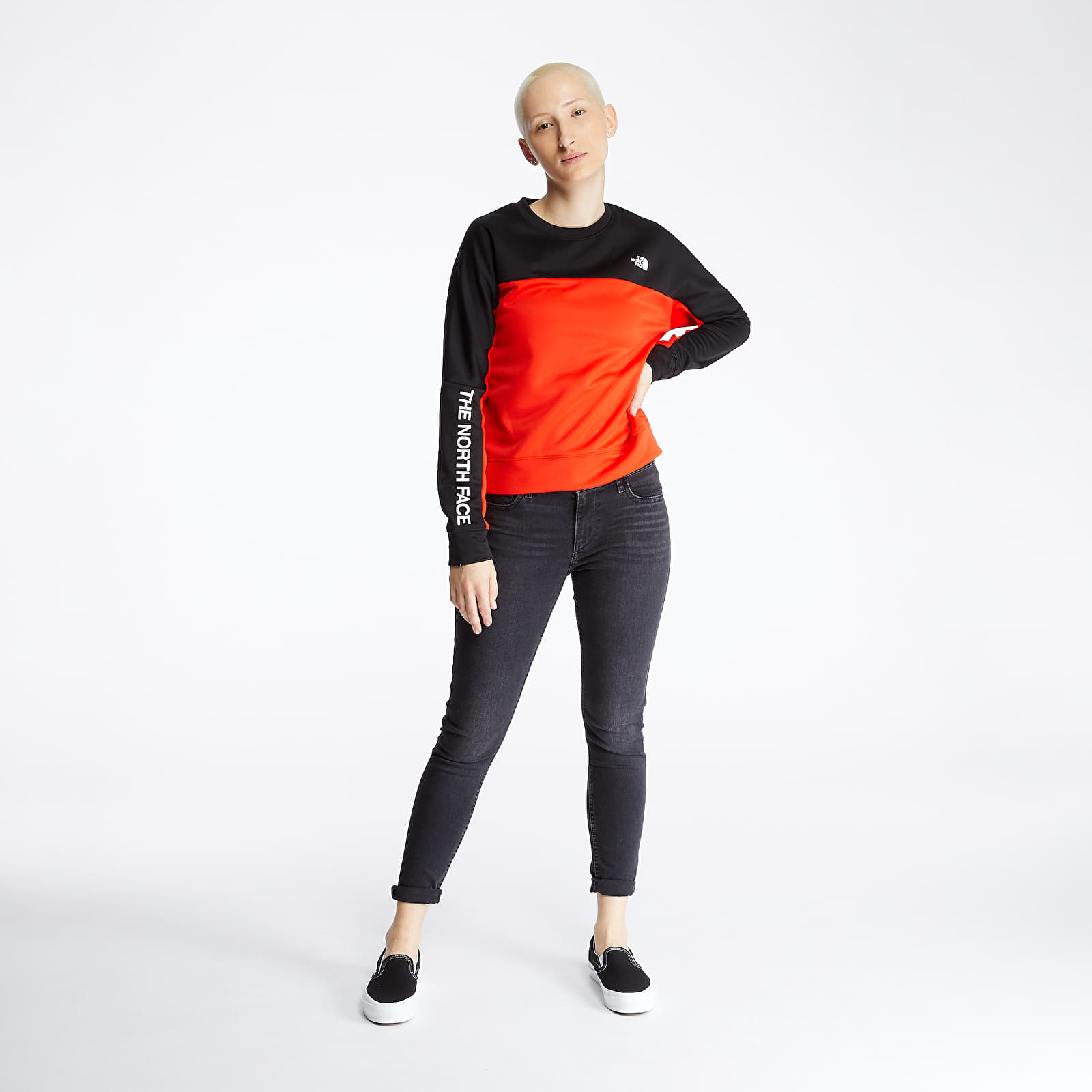 The north face train n logo poly crew sweatshirt new arrivals