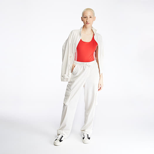 Red and white adidas top bodysuit
