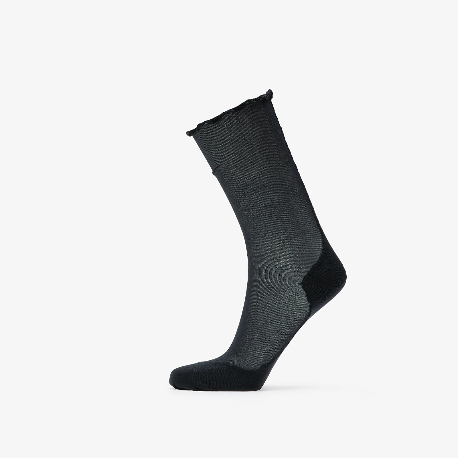 Socken Nike Sheer Ankle - Roll Top Socks (1-Pair) Black/ Black