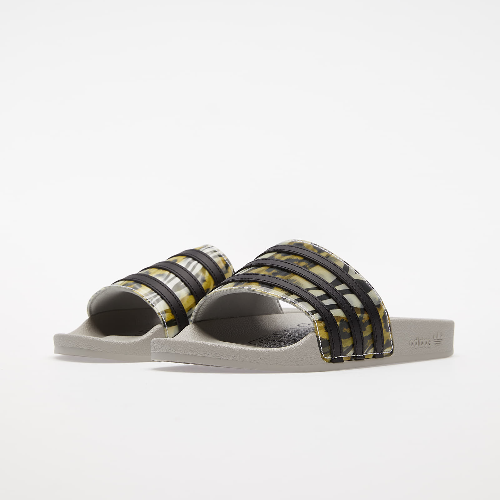 Women's shoes adidas Adilette W Core Black/ Core Black/ Metalic Grey