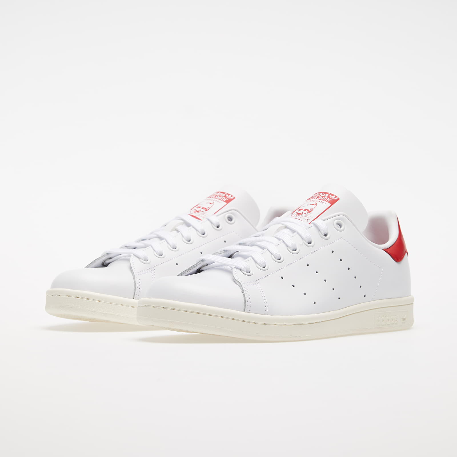 Adidas stan smith white scarlet shop