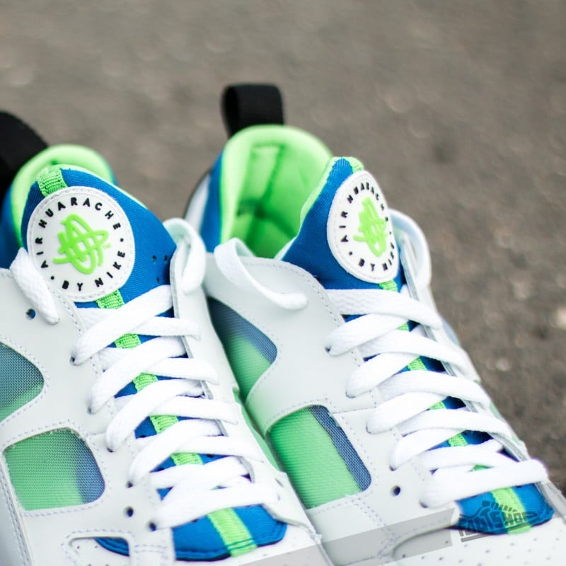 Buty męskie Nike Air Trainer Huarache Low White/ Scream Green-Royal Blue