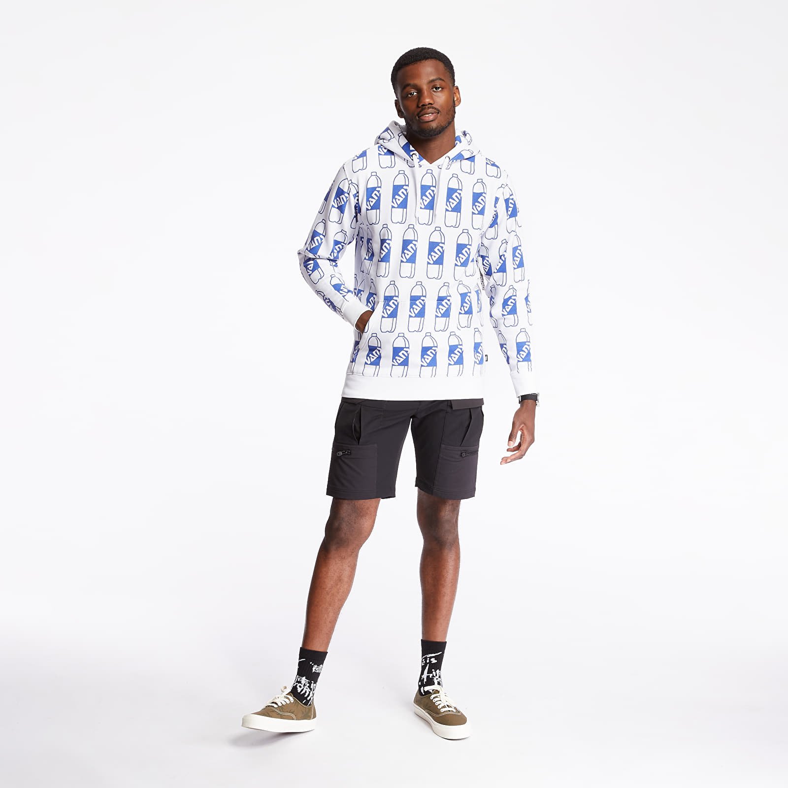 Džemperiai su gobtuvais ir džemperiai Vans x Fergus Pullover Hoodie White