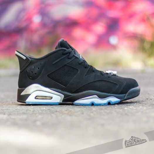 Jordan 6 low black best sale metallic silver