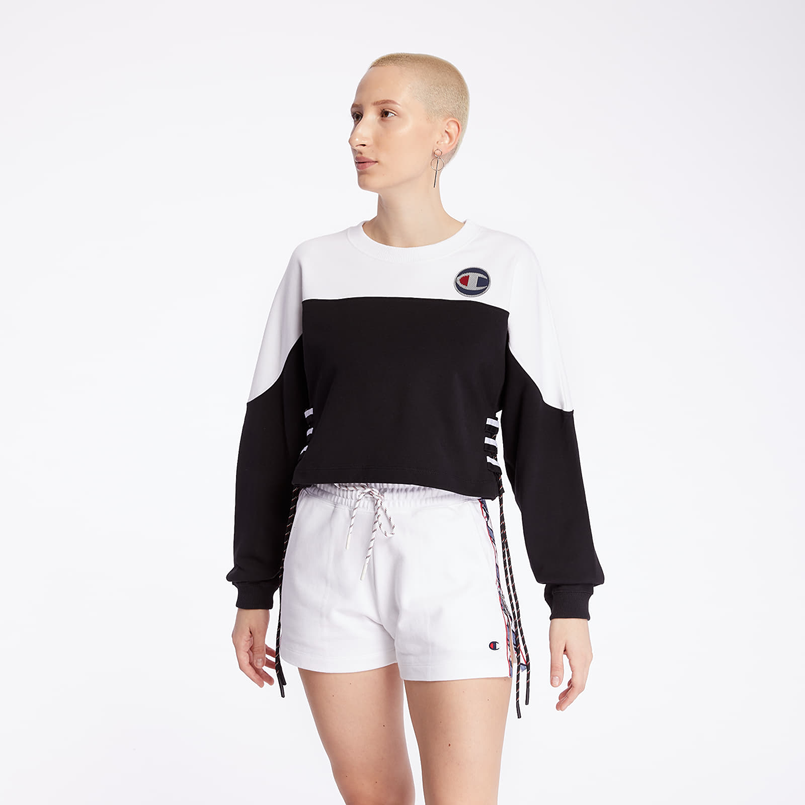 Sudaderas Champion Cropped Crewneck White