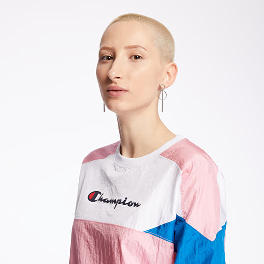 Sudaderas Champion Crewneck Pink White Blue Footshop