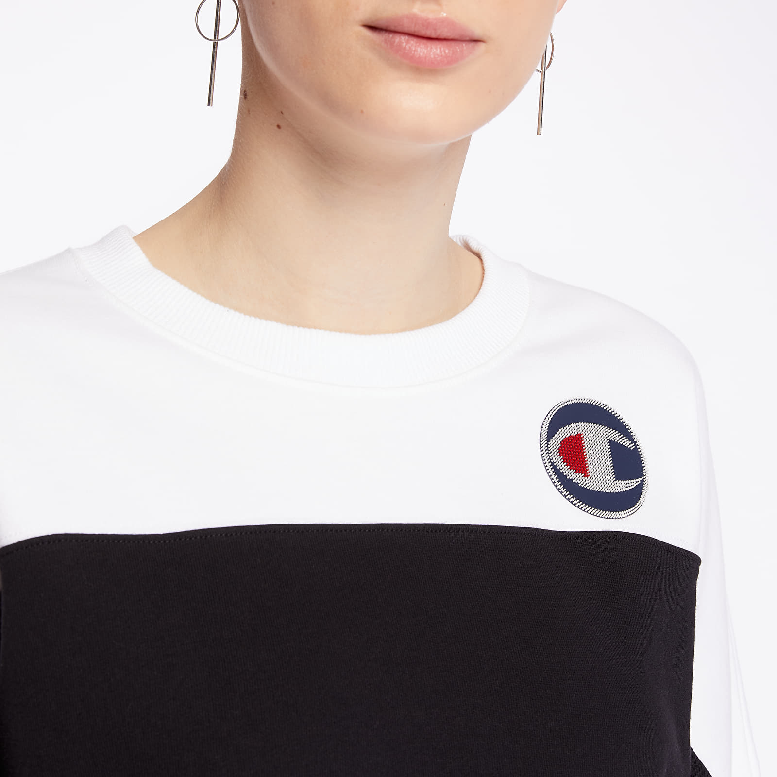 Sudaderas Champion Cropped Crewneck White