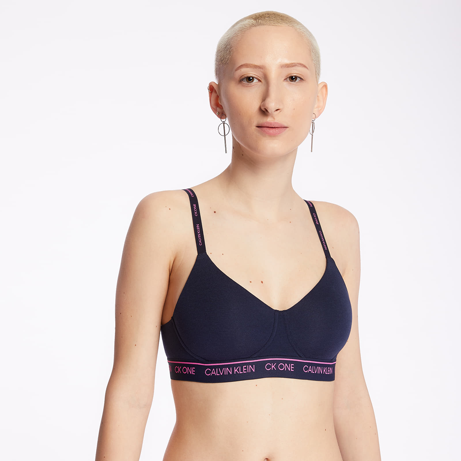 Sous-vêtements féminins Calvin Klein Lightly Lined Bralette Navy