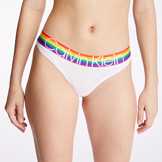 Women's underwear Calvin Klein The Pride Edit Tanga White