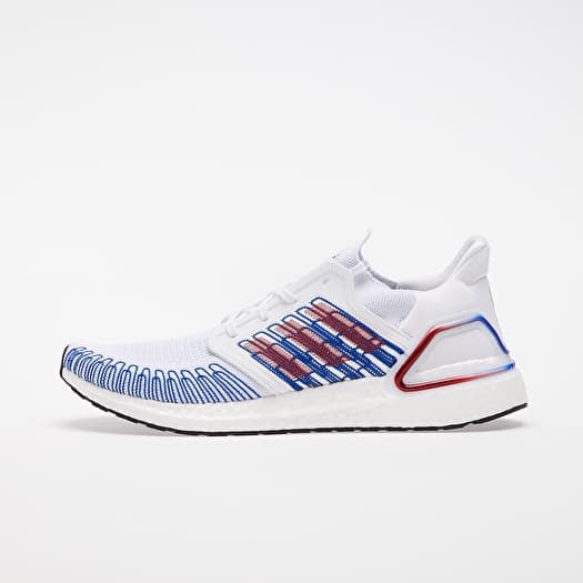 Ultraboost 20 white discount blue