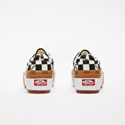 Vans era stacked white checkerboard on sale