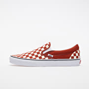 Men s shoes Vans Classic Slip On Checkerboard Red True White Footshop