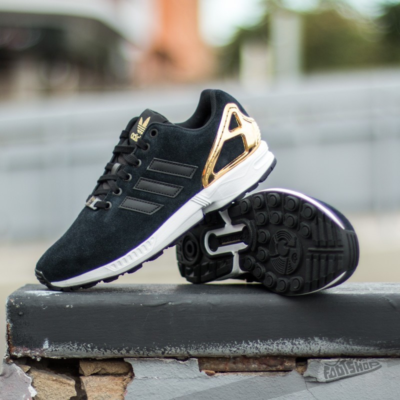 Women's shoes adidas ZX Flux W Core Black/Black/Goldmt (B35319 CG1