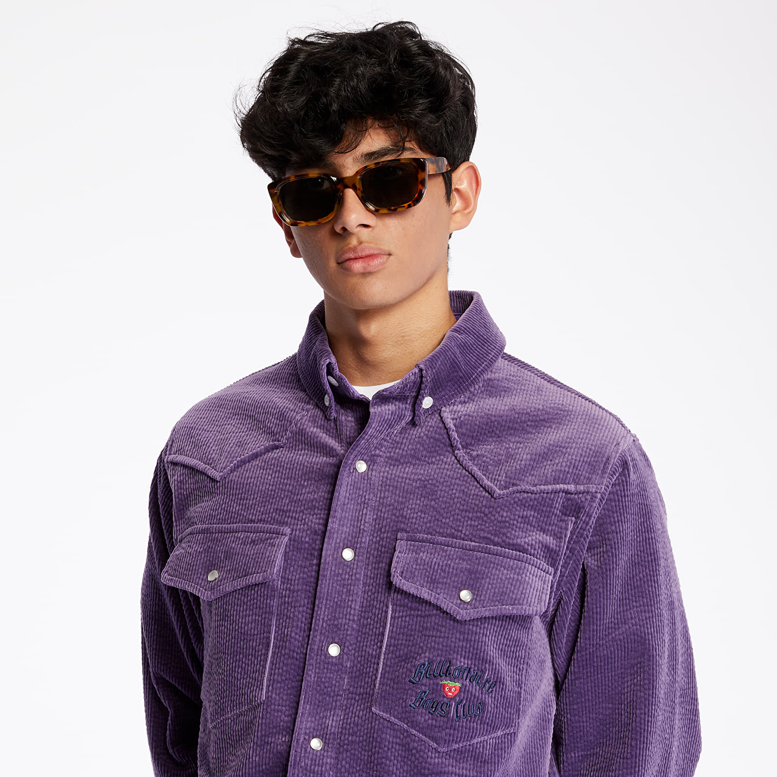 Košele Billionaire Boys Club Corduroy Shirt Purple