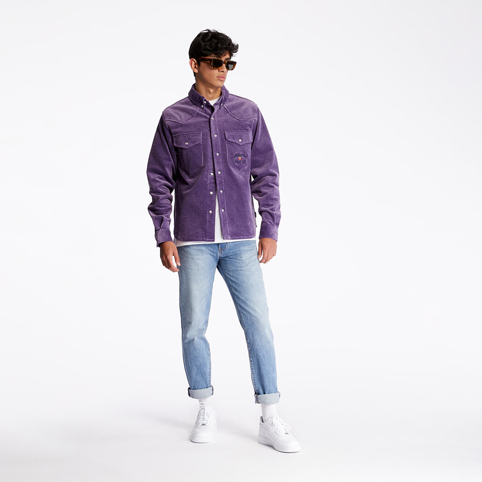 Košele Billionaire Boys Club Corduroy Shirt Purple