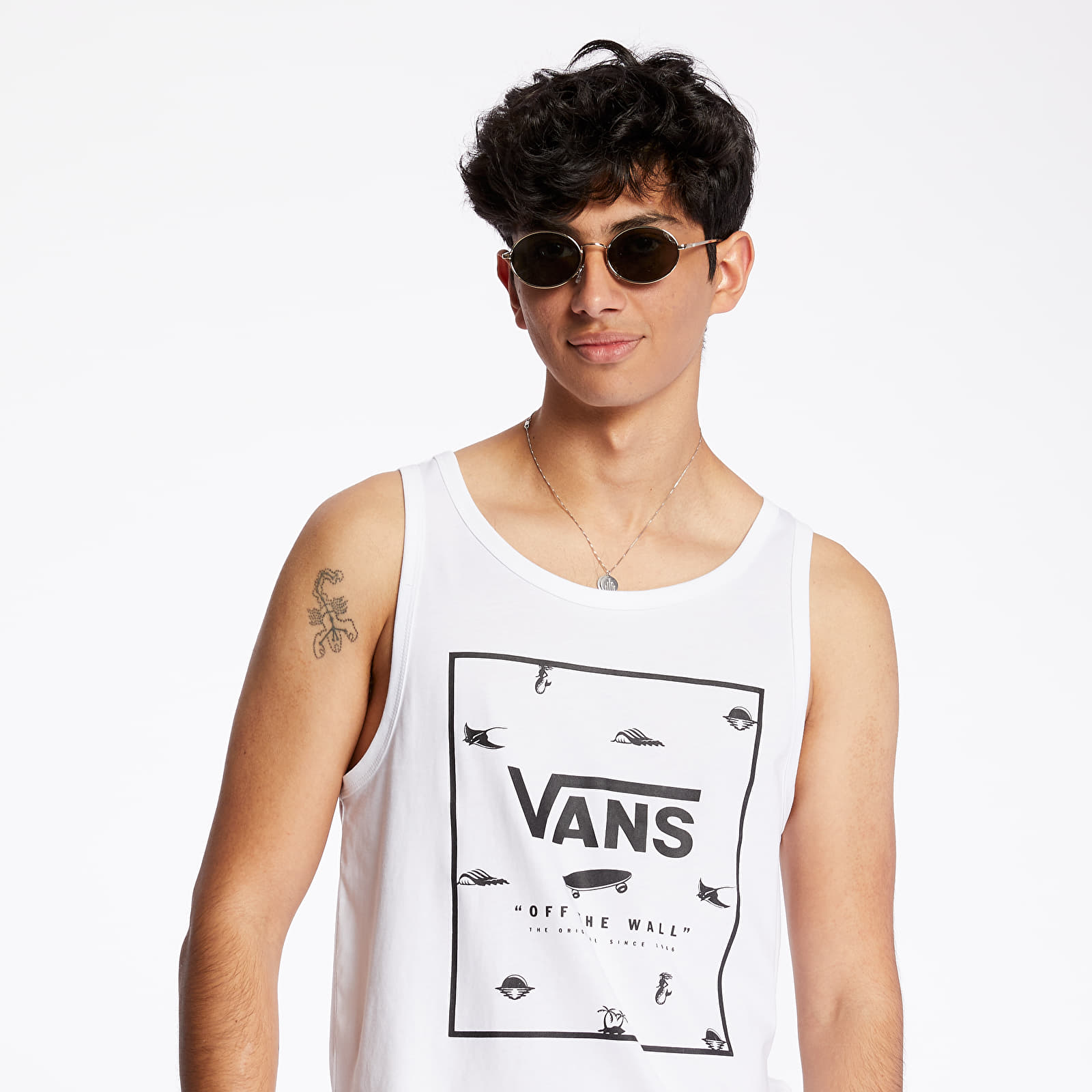 Vests Vans Print Tank White/ Dark Dits