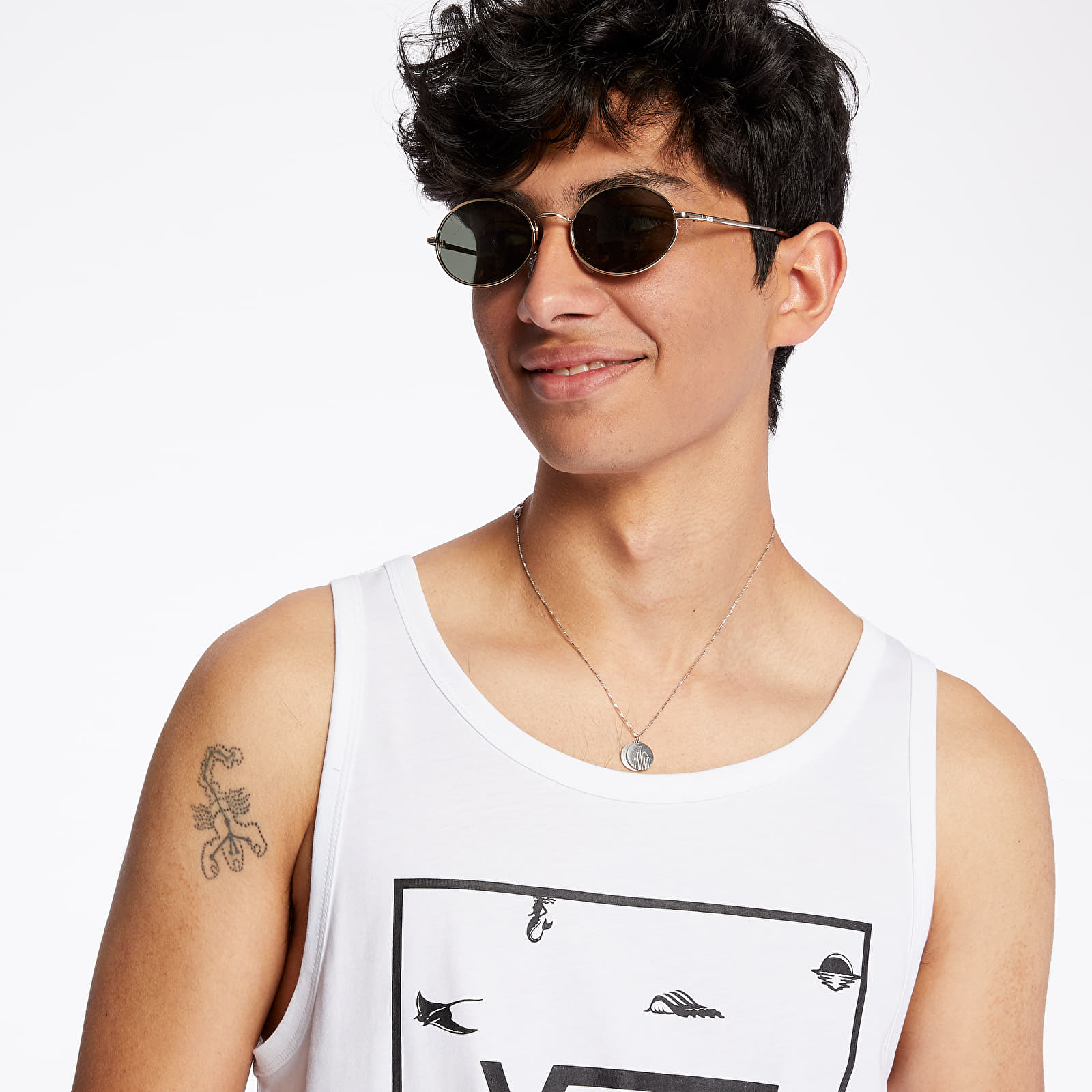 Vests Vans Print Tank White/ Dark Dits
