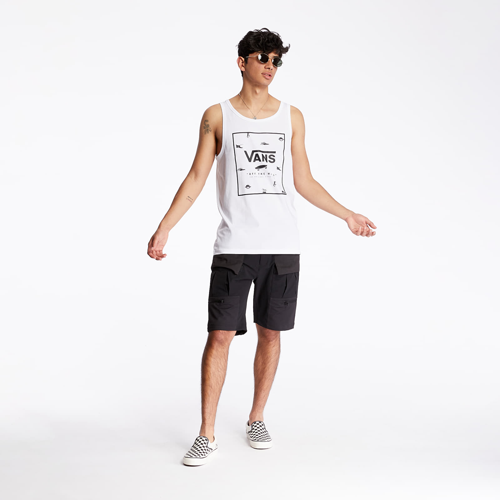 Vests Vans Print Tank White/ Dark Dits