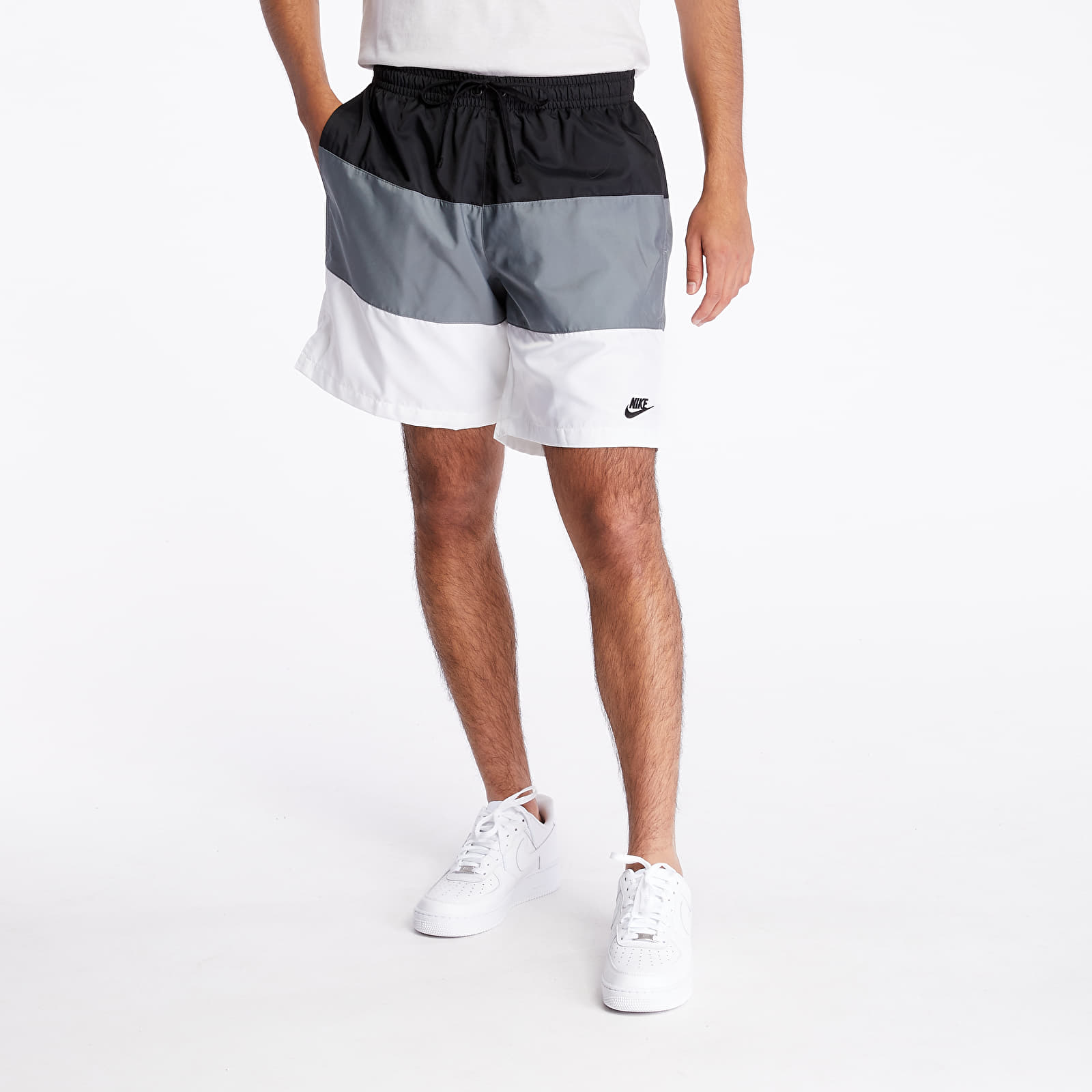 Kraťasy Nike Sportswear SCE Woven Nvlty Shorts Black/ Smoke Grey/ White/ Black