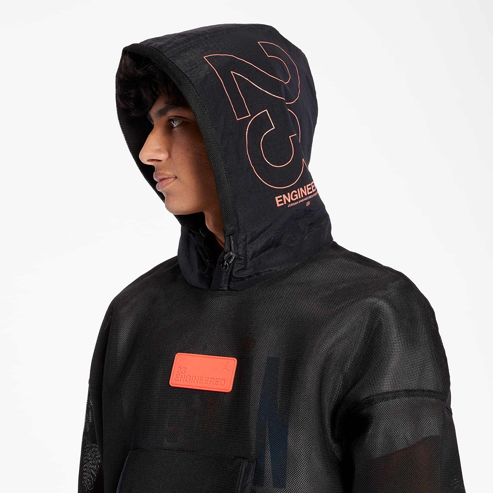 Hoodies and sweatshirts Jordan 23 Engineered Spacer Mesh Hoodie Black Infrared 23 Footshop