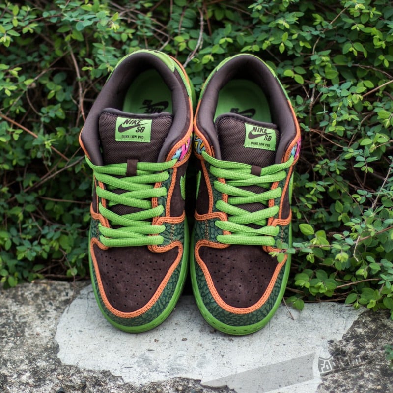 Pánske tenisky a topánky Nike Dunk Low Prm Dls SB QS Safari/ Altitude Green- Barbeque Brown