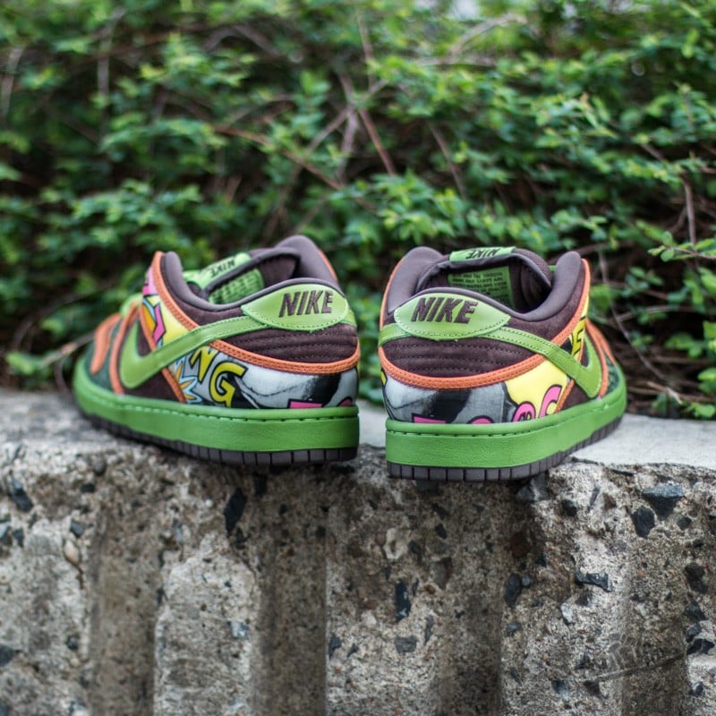 Pánske tenisky a topánky Nike Dunk Low Prm Dls SB QS Safari/ Altitude Green- Barbeque Brown