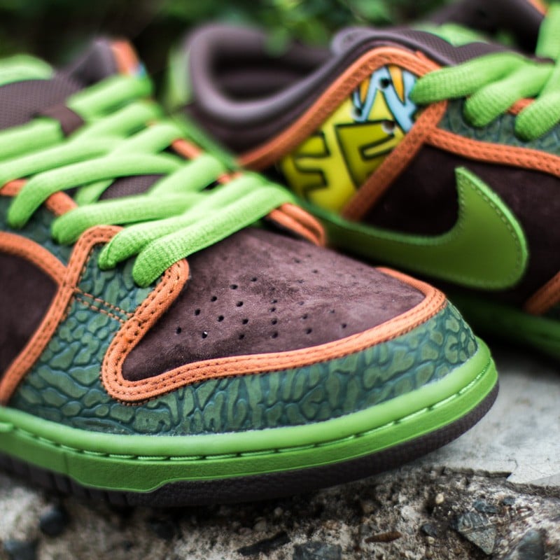 Pánske tenisky a topánky Nike Dunk Low Prm Dls SB QS Safari/ Altitude Green- Barbeque Brown